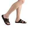 Handcrafted Jerusalem Aron Sandal (Brown) - Image 3