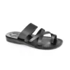 Handcrafted Jerusalem Byron Sandal (Black)