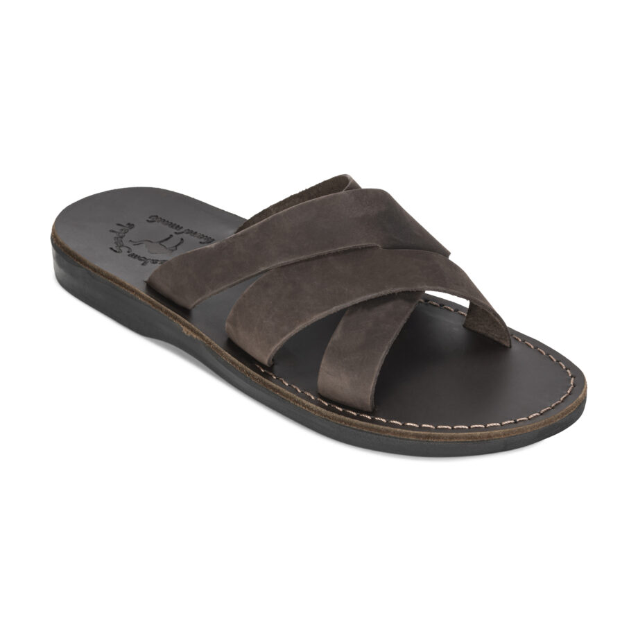 Handcrafted Jerusalem Axel Sandal (Brown Nubuck)