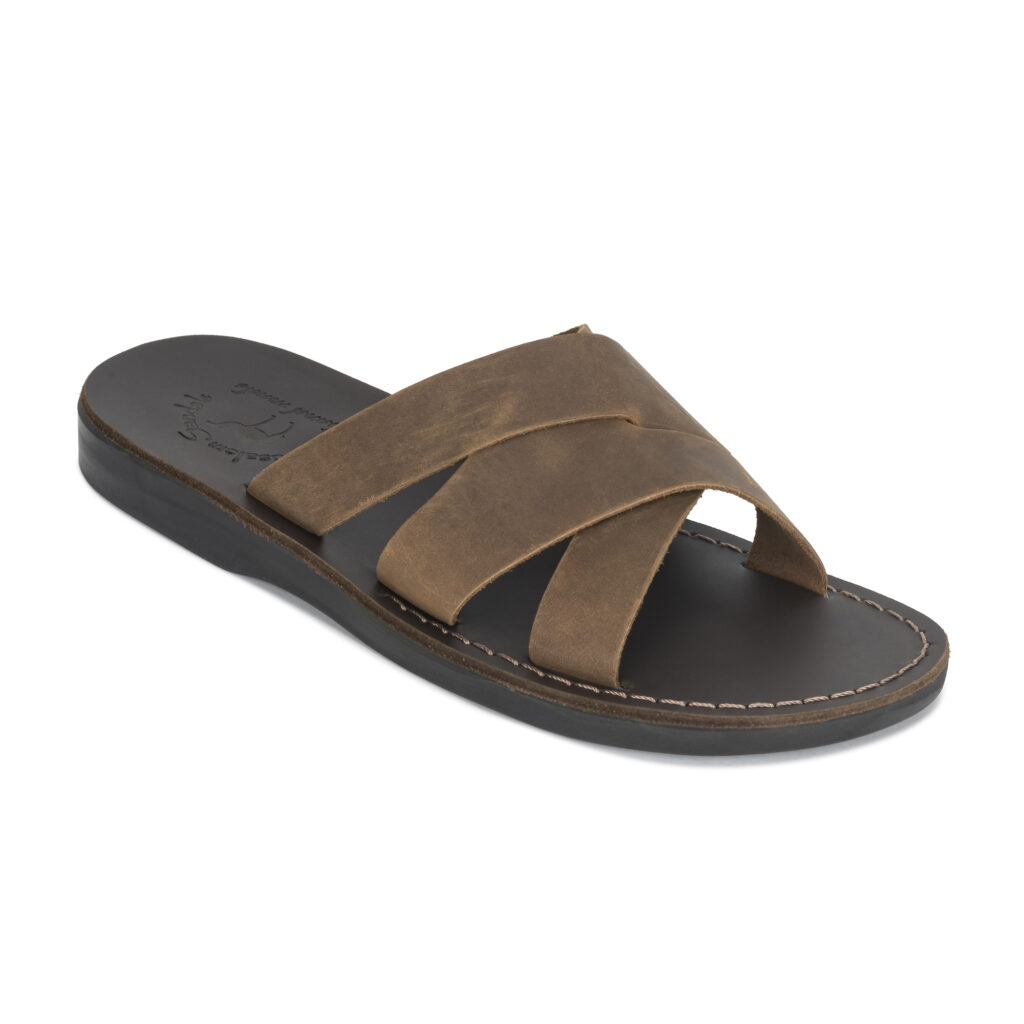 Handcrafted Jerusalem Axel Sandal (Oiled Camel)