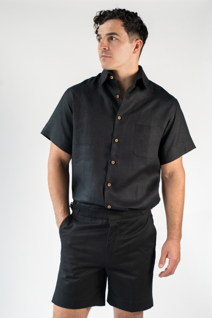 Linen casual short sleeve shirt