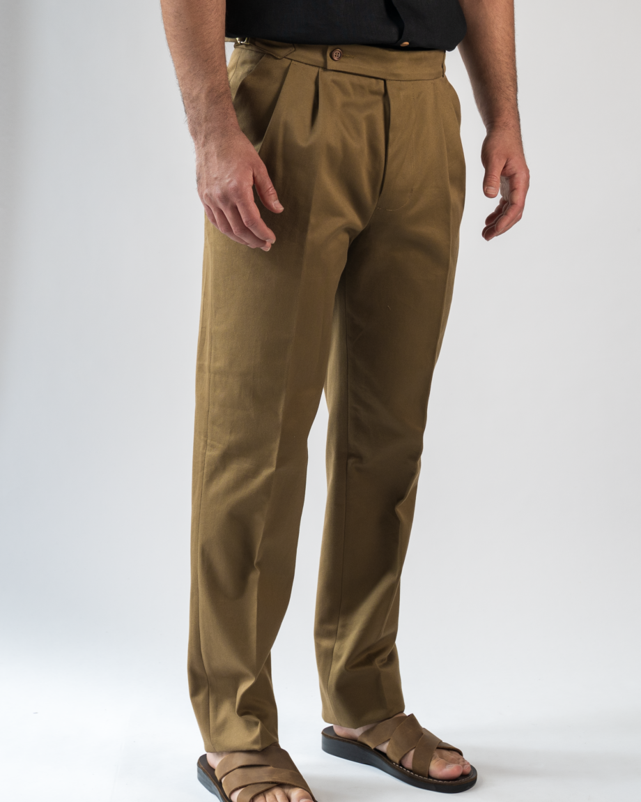 Double pleat cotton chinos - Image 2