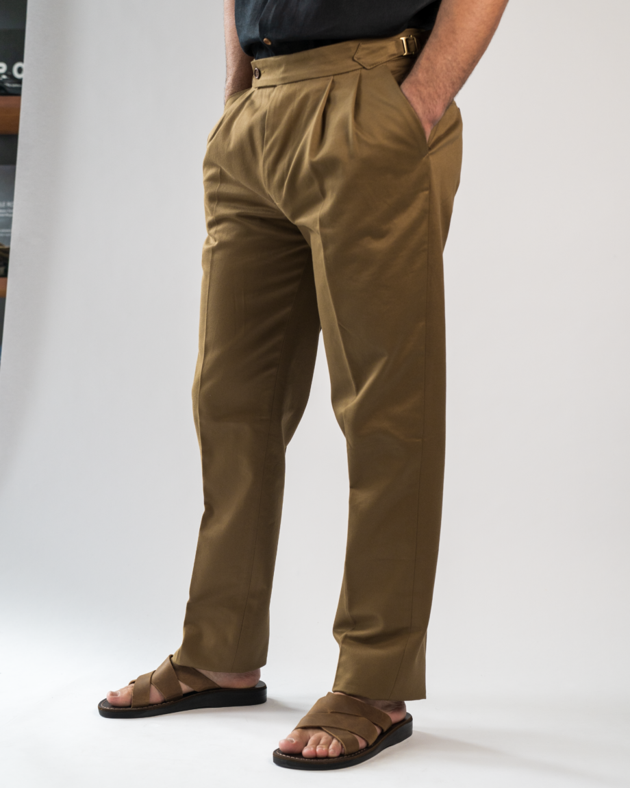 Double pleat cotton chinos - Image 3