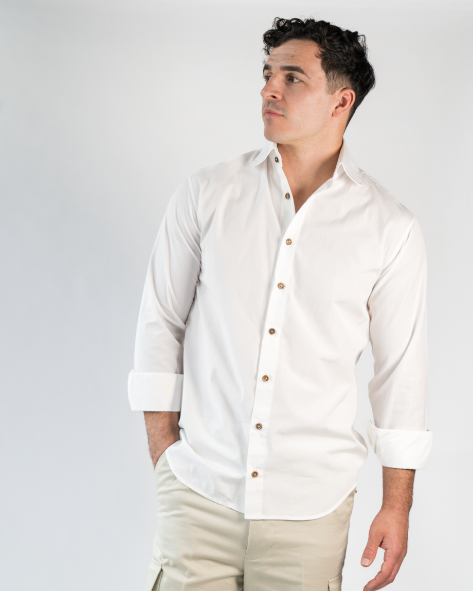 Cotton Poplin long sleeve shirt
